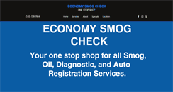 Desktop Screenshot of economysmogcheck.com